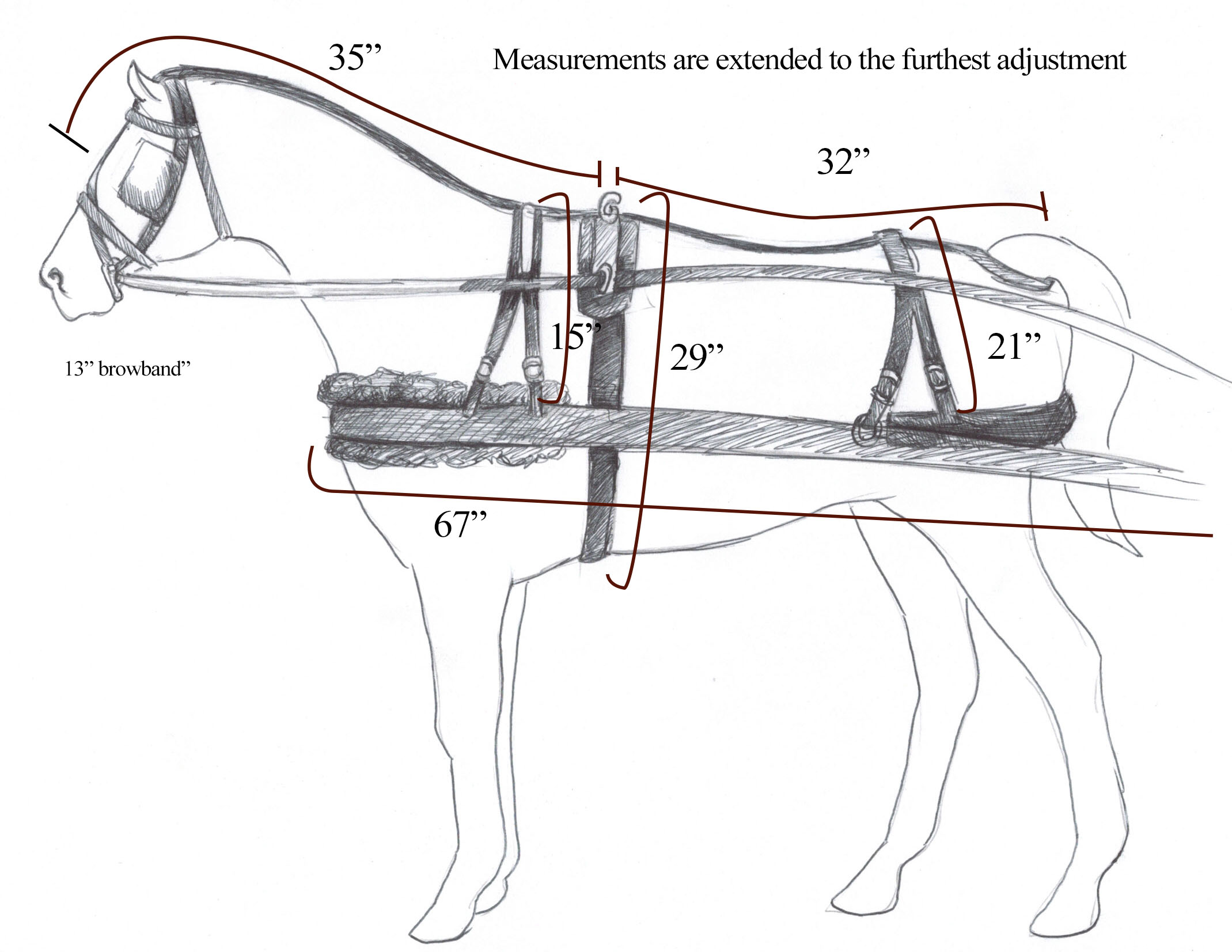 Pony Size Synthetic Harness 🚚 Posted.