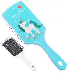 Teal "Believe in Magic" Unicorn Mane and Tail Brush