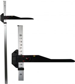 Aluminum measuring stick. Measures horses up to 18 hands tall. Sold in lots of 3 or more only
