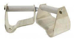 Showman 3" Polished aluminum stirrup correctors. Sold in pairs