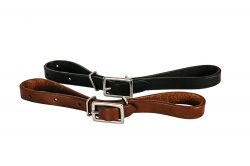 Showman Fully adjustable all leather oiled curb strap