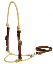Showman Lariat rope tie down with leather cheeks