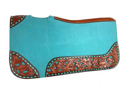 Klassy Cowgirl 1" Thick Felt Pad with vented wither and tooled cutout