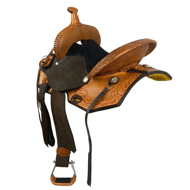 Double T Wild Frontier Barrel Style Saddle - 14, 15, 16 Inch #2