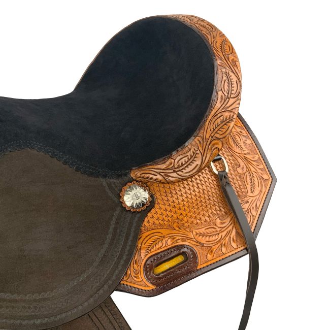 Double T Wild Frontier Barrel Style Saddle - 14, 15, 16 Inch #4