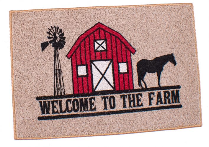 27" x 18" "Welcome To The Farm" floor mat