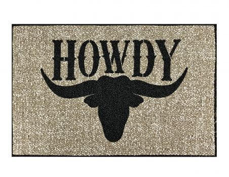 27" x 18" Howdy Steer Welcome mat