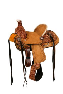 10" Double T hard seat roper style saddle