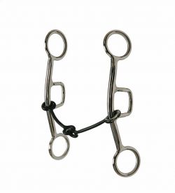 Showman Stainless steel sliding gag bit with 5" extra thin sweet iron mouth