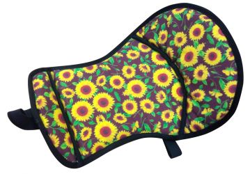 Showman Sunflower Print seat saver with fleece bottom