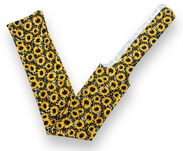 Showman Sunflower and Cheetah Lycra printed slip on tail bag