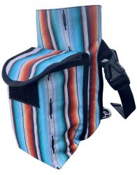 Showman Serape printed insulated nylon bottle carrier with pocket