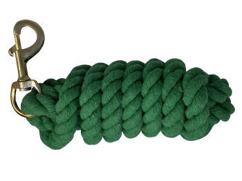 10' Cotton Lead Rope with brass snap #4