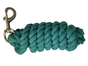 10' Cotton Lead Rope with brass snap #6