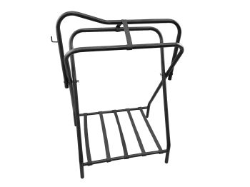 Western or English folding floor saddle rack. Sold in lots of 2. Same color in box. Priced individually #2