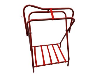 Western or English folding floor saddle rack. Sold in lots of 2. Same color in box. Priced individually #3