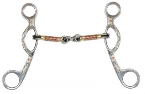Showman Argentine snaffle with dogbone mouth
