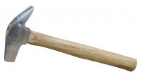 14 oz drop forged shoeing hammer with wooden handle