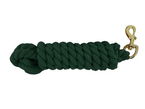 10' braided cotton lead with brass snap #4