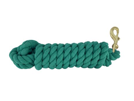 10' braided cotton lead with brass snap #11