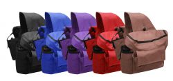 Showman  Insulated cordura saddle bags with double pockets and water bottles on each side