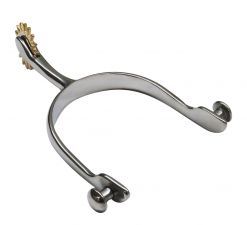Showman Stainless steel gaited style spurs