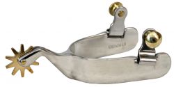 Showman ladies size stainless steel cutting spur