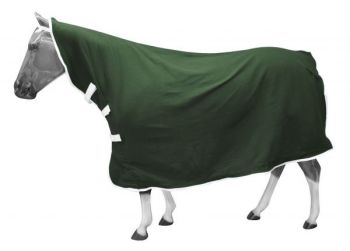Showman Contoured polar fleece horse cooler with velcro front #3