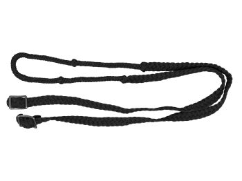 Showman 7' braided nylon barrel reins with easy grip knots #4