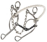 Showman stainless steel, rope nose combination but with twisted sweet iron mouth