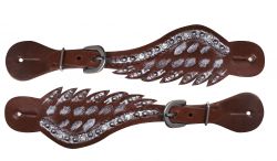 Showman Angel wing spur straps