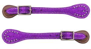 Showman Youth Glitter Leather Spur Straps New Horse TACK!