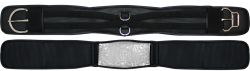 Showman non-slip waffle neoprene girth with gel center and double roller buckle