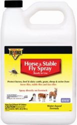 REVENGE Ready to use Gallon Sized Water Based Horse & Stable Fly Spray with nozzle. Sold in lots of 4, priced individually