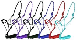 Twisted Cowboy Knot Halter with Removeable Lead