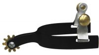 Showman Youth Size Roper Style Black Steel Spur
