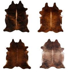 LG/XL Brazilian Brindle hair on cowhide rug. Measures approx. 42.5 - 50 square feet