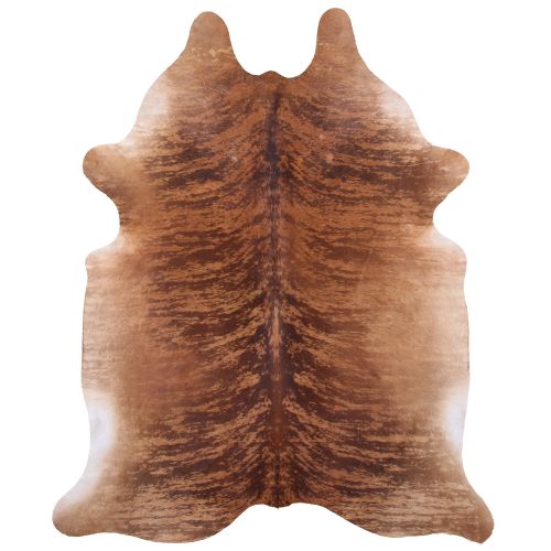 Large Brazilian Brindle hair on cowhide rug. Measures approx. 38-46 square feet #5