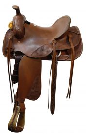 16" Showman Roper saddle with rawhide covered stirrups
