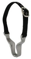 Showman Cribbing collar is constructed of aluminum with a nylon strap