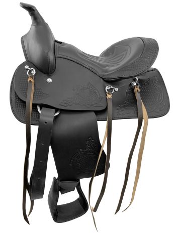 10", 12" Pony saddle with top grain leather seat #2