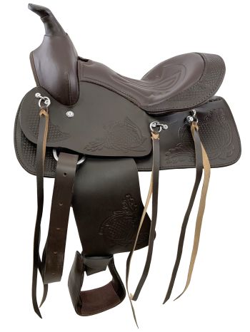 10", 12" Pony saddle with top grain leather seat #3