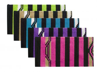 32" x 64" Acrylic top saddle blanket with Navajo design