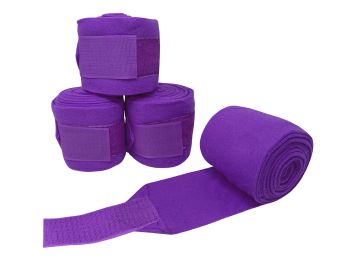 Fleece polo wrap. Measures 4" wide and 120" long. Has 2" Velcro closures. Sold in set of four #5