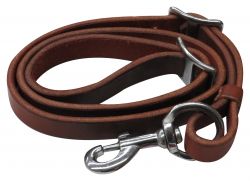 Showman 3/4" x 40" Oiled harness leather tie down strap