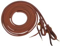 Showman 3/4" X 8' Oiled harness leather split reins