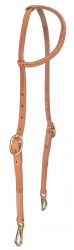 Showman Argentina Cowhide Harness Leather One Ear Headstall