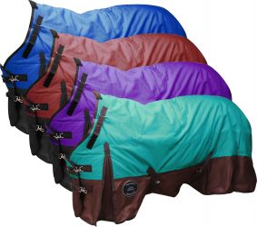 The Waterproof and Breathable Showman Perfect Fit 1200 Denier Turnout Blanket