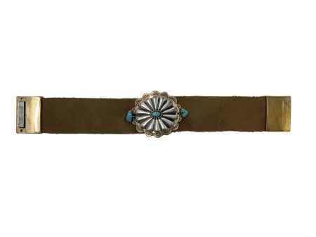 Silver Concho Magnetic Clasp bracelet #2