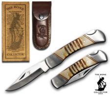 The Bone Collector Bone handle folding knife
